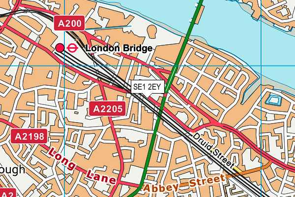 Map of GYM NATION LONDON BRIDGE LTD at district scale