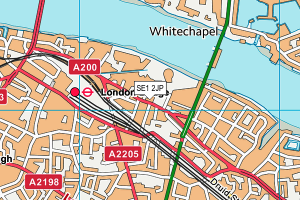 SE1 2JP map - OS VectorMap District (Ordnance Survey)