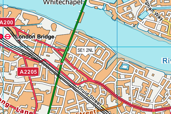 SE1 2NL map - OS VectorMap District (Ordnance Survey)