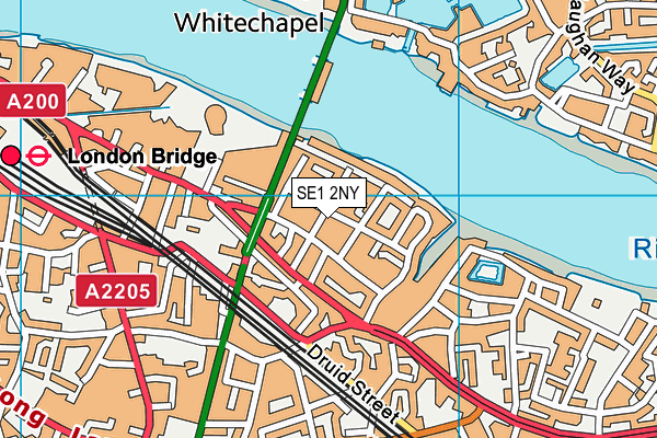 SE1 2NY map - OS VectorMap District (Ordnance Survey)
