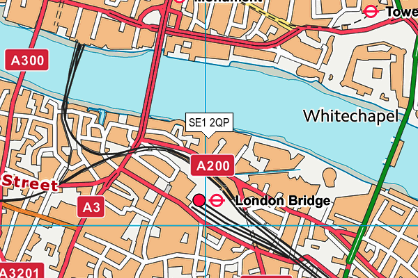 SE1 2QP map - OS VectorMap District (Ordnance Survey)