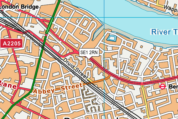 SE1 2RN map - OS VectorMap District (Ordnance Survey)