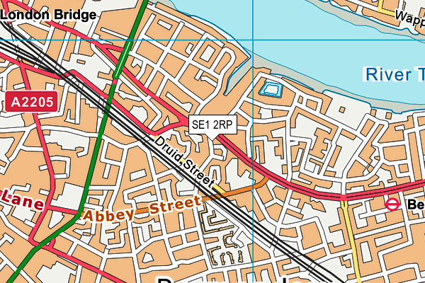 SE1 2RP map - OS VectorMap District (Ordnance Survey)