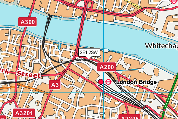 SE1 2SW map - OS VectorMap District (Ordnance Survey)