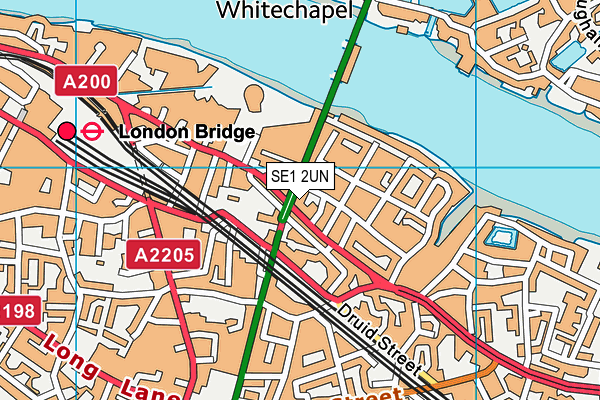 SE1 2UN map - OS VectorMap District (Ordnance Survey)