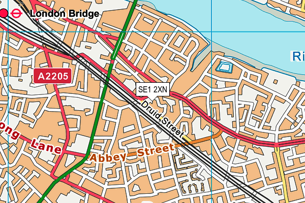 SE1 2XN map - OS VectorMap District (Ordnance Survey)