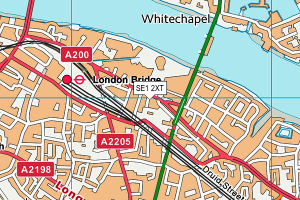 SE1 2XT map - OS VectorMap District (Ordnance Survey)