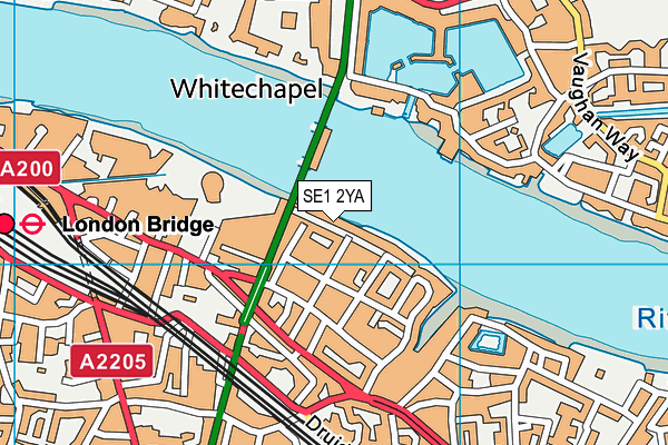 SE1 2YA map - OS VectorMap District (Ordnance Survey)