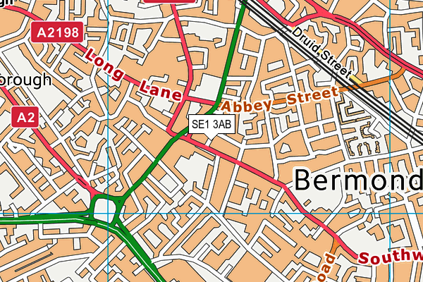 SE1 3AB map - OS VectorMap District (Ordnance Survey)