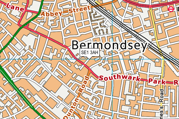 SE1 3AH map - OS VectorMap District (Ordnance Survey)