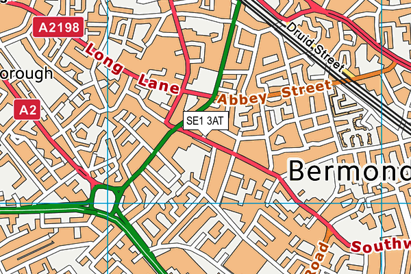 SE1 3AT map - OS VectorMap District (Ordnance Survey)