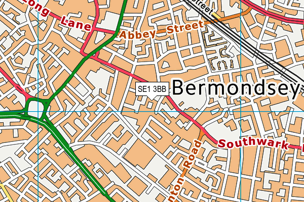 SE1 3BB map - OS VectorMap District (Ordnance Survey)
