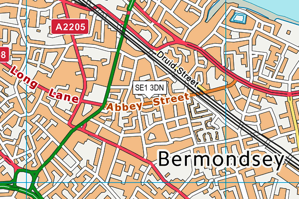 SE1 3DN map - OS VectorMap District (Ordnance Survey)