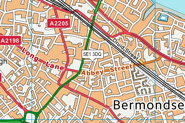 SE1 3DQ map - OS VectorMap District (Ordnance Survey)