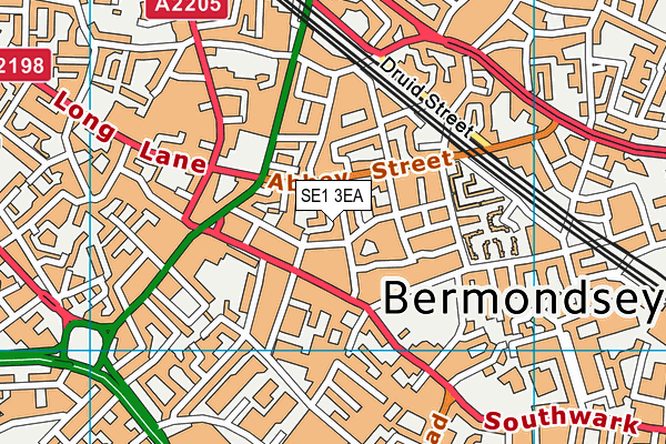SE1 3EA map - OS VectorMap District (Ordnance Survey)