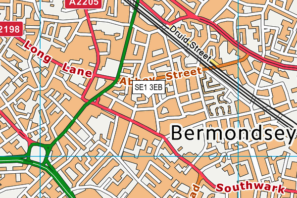 SE1 3EB map - OS VectorMap District (Ordnance Survey)