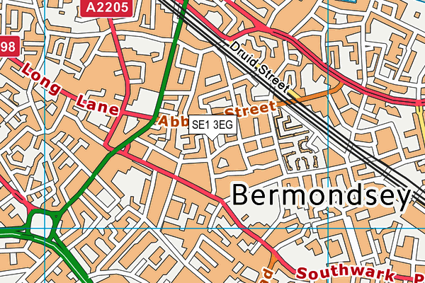 SE1 3EG map - OS VectorMap District (Ordnance Survey)