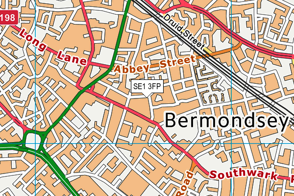 SE1 3FP map - OS VectorMap District (Ordnance Survey)