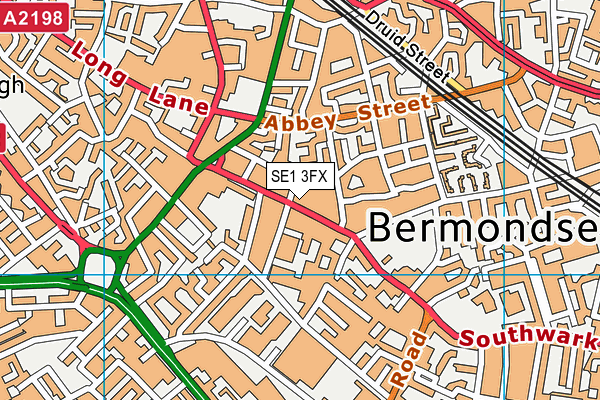 SE1 3FX map - OS VectorMap District (Ordnance Survey)