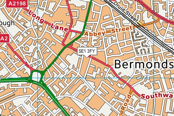 SE1 3FY map - OS VectorMap District (Ordnance Survey)