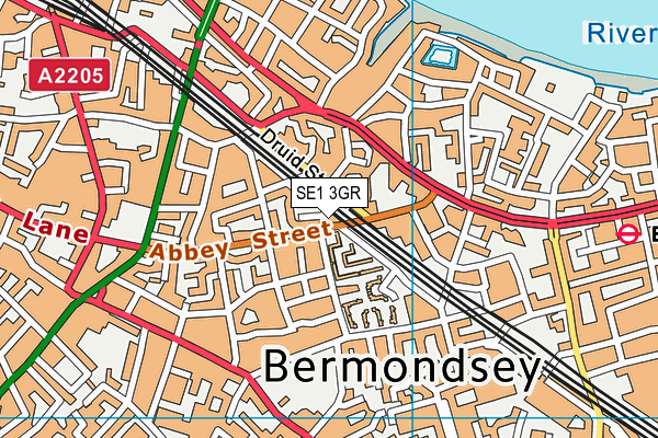 SE1 3GR map - OS VectorMap District (Ordnance Survey)
