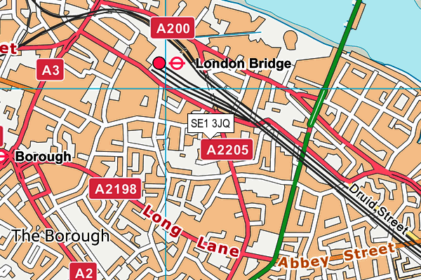 SE1 3JQ map - OS VectorMap District (Ordnance Survey)