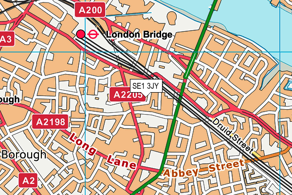 SE1 3JY map - OS VectorMap District (Ordnance Survey)