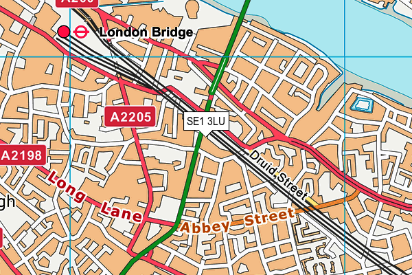 SE1 3LU map - OS VectorMap District (Ordnance Survey)