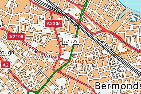 SE1 3LW map - OS VectorMap District (Ordnance Survey)