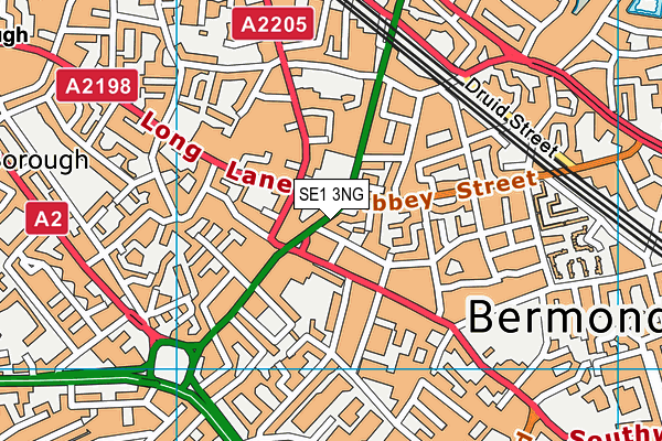 SE1 3NG map - OS VectorMap District (Ordnance Survey)