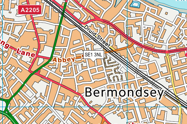 SE1 3NL map - OS VectorMap District (Ordnance Survey)