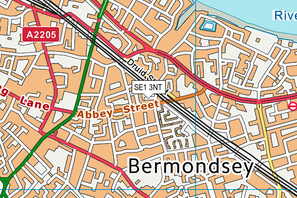 SE1 3NT map - OS VectorMap District (Ordnance Survey)