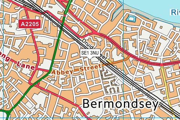 SE1 3NU map - OS VectorMap District (Ordnance Survey)