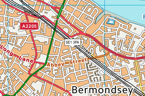 SE1 3PA map - OS VectorMap District (Ordnance Survey)