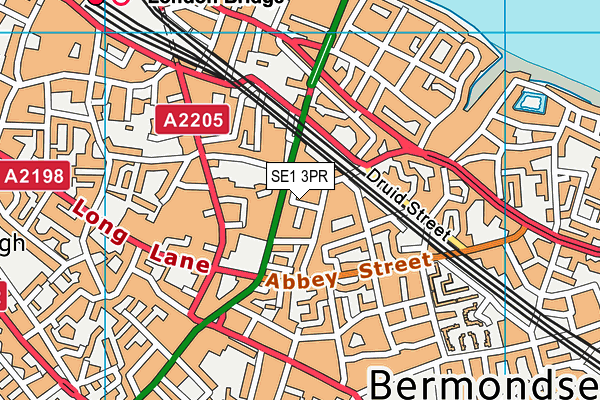 SE1 3PR map - OS VectorMap District (Ordnance Survey)