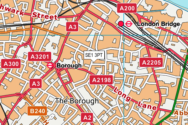 SE1 3PT map - OS VectorMap District (Ordnance Survey)