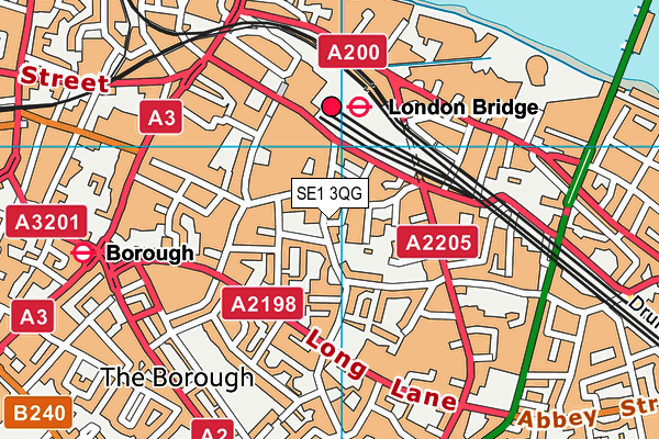 SE1 3QG map - OS VectorMap District (Ordnance Survey)