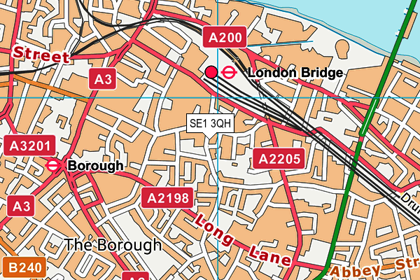 SE1 3QH map - OS VectorMap District (Ordnance Survey)
