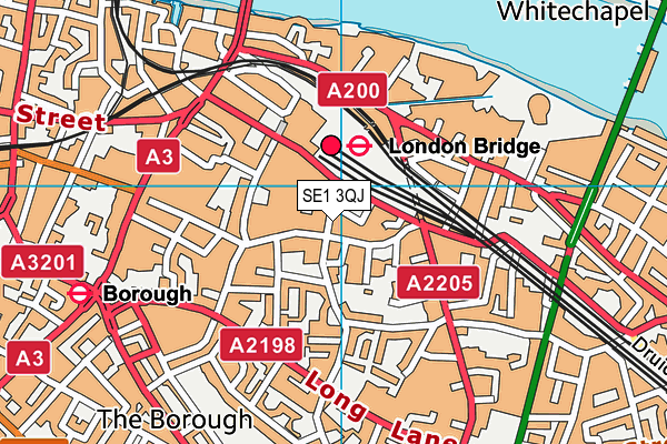 SE1 3QJ map - OS VectorMap District (Ordnance Survey)
