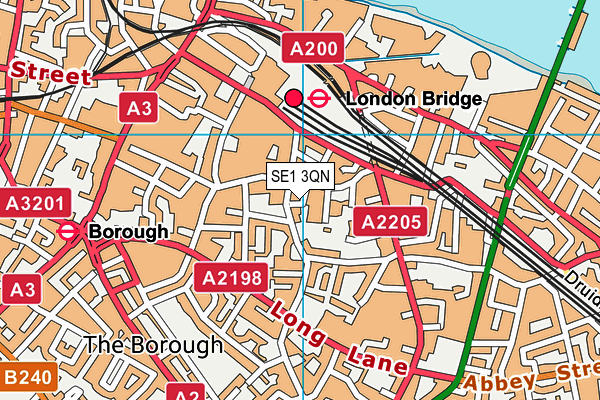 SE1 3QN map - OS VectorMap District (Ordnance Survey)