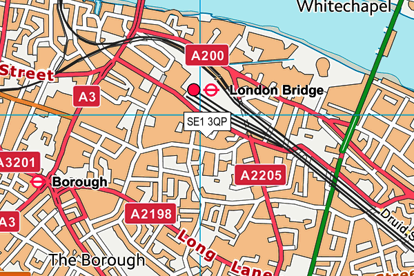 SE1 3QP map - OS VectorMap District (Ordnance Survey)