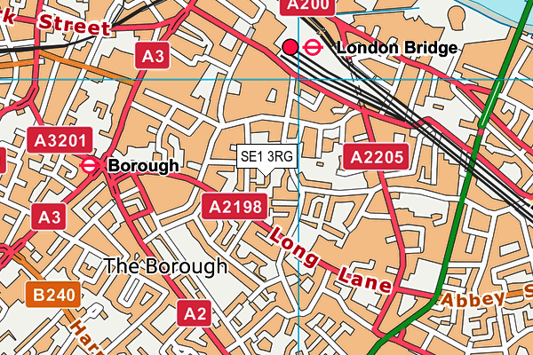 SE1 3RG map - OS VectorMap District (Ordnance Survey)