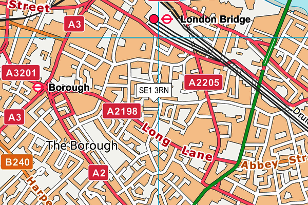 SE1 3RN map - OS VectorMap District (Ordnance Survey)