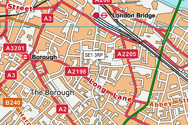 SE1 3RP map - OS VectorMap District (Ordnance Survey)