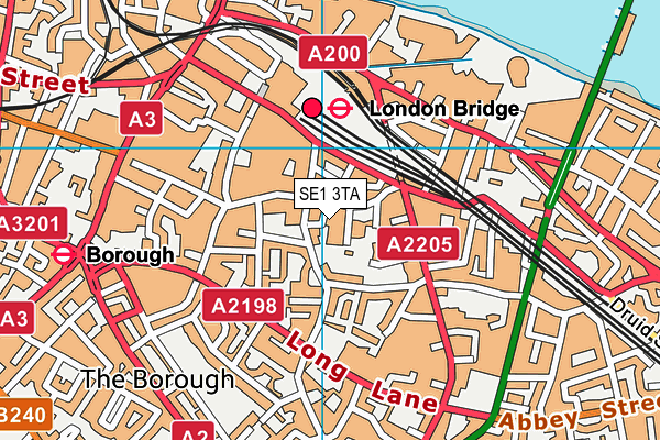 SE1 3TA map - OS VectorMap District (Ordnance Survey)