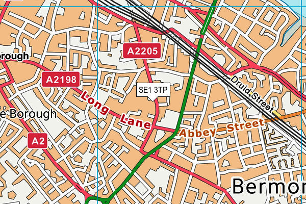 SE1 3TP map - OS VectorMap District (Ordnance Survey)