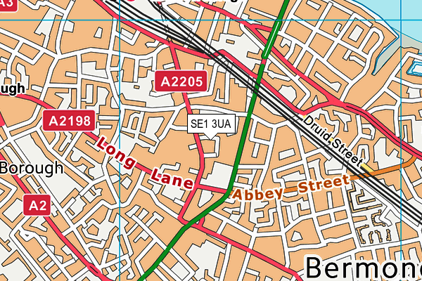 SE1 3UA map - OS VectorMap District (Ordnance Survey)