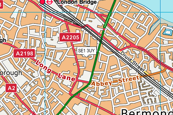 SE1 3UY map - OS VectorMap District (Ordnance Survey)