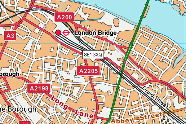 SE1 3XQ map - OS VectorMap District (Ordnance Survey)