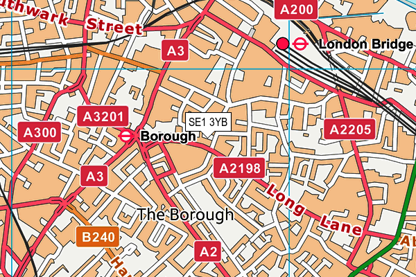 SE1 3YB map - OS VectorMap District (Ordnance Survey)